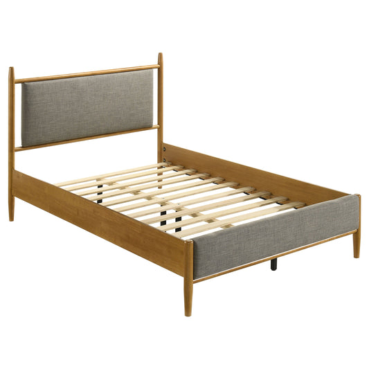 Lit plateforme Mason de 46 pouces, gris et marron clair