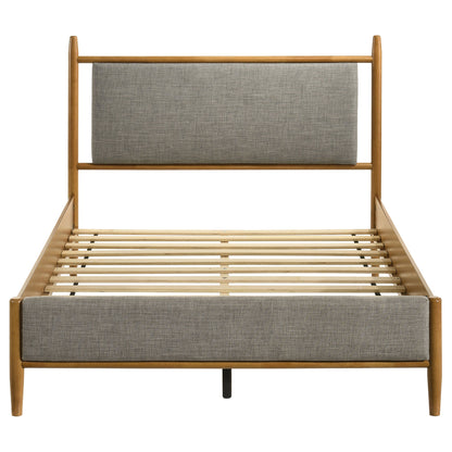 Lit plateforme Mason de 46 pouces, gris et marron clair
