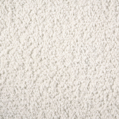 Canapé à accoudoirs ronds rembourré en tissu Dorset blanc