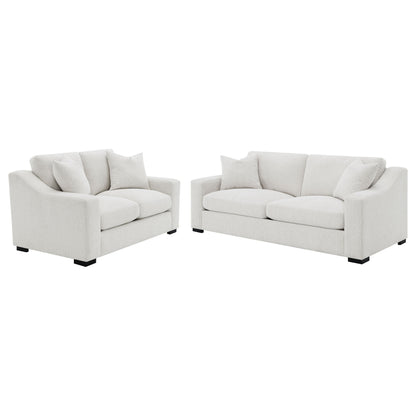Ensemble de canapés Ashlyn 2 pièces avec accoudoirs droits, couleur sable