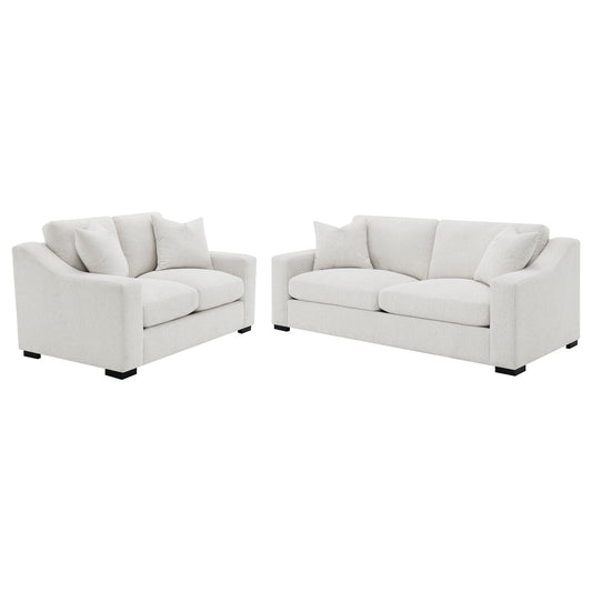 Ensemble de canapés Ashlyn 2 pièces avec accoudoirs droits, couleur sable