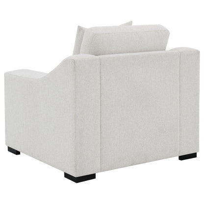 Fauteuil d'appoint rembourré en tissu Ashlyn, couleur sable