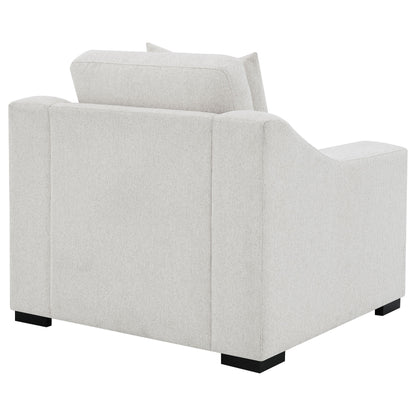 Fauteuil d'appoint rembourré en tissu Ashlyn, couleur sable