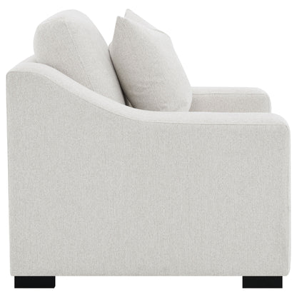 Fauteuil d'appoint rembourré en tissu Ashlyn, couleur sable