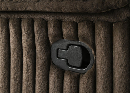 Canapé sectionnel inclinable rembourré Atkinson Chocolat