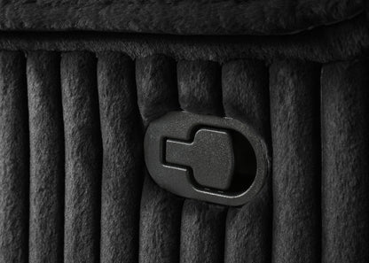 Canapé sectionnel inclinable rembourré Atkinson noir