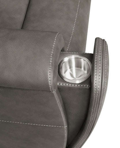 Canapé inclinable électrique triple Brickston, anthracite