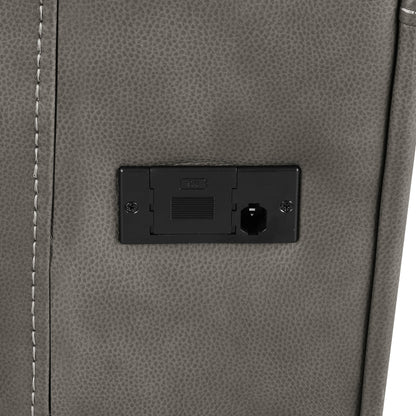 Canapé inclinable électrique triple Brickston, anthracite