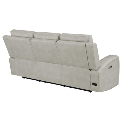 Canapé inclinable triple électrique Brickston gris