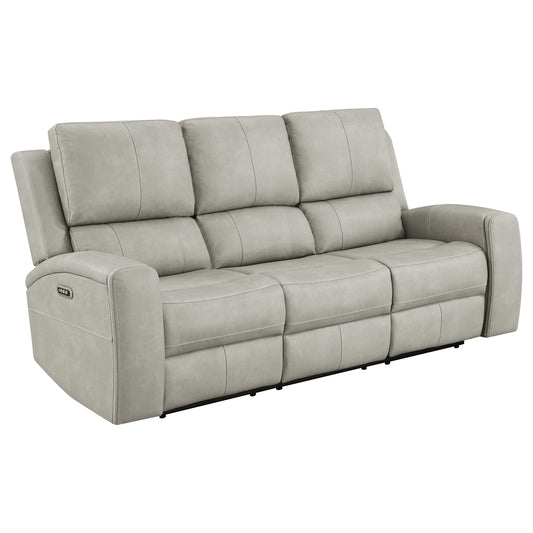 Canapé inclinable triple électrique Brickston gris