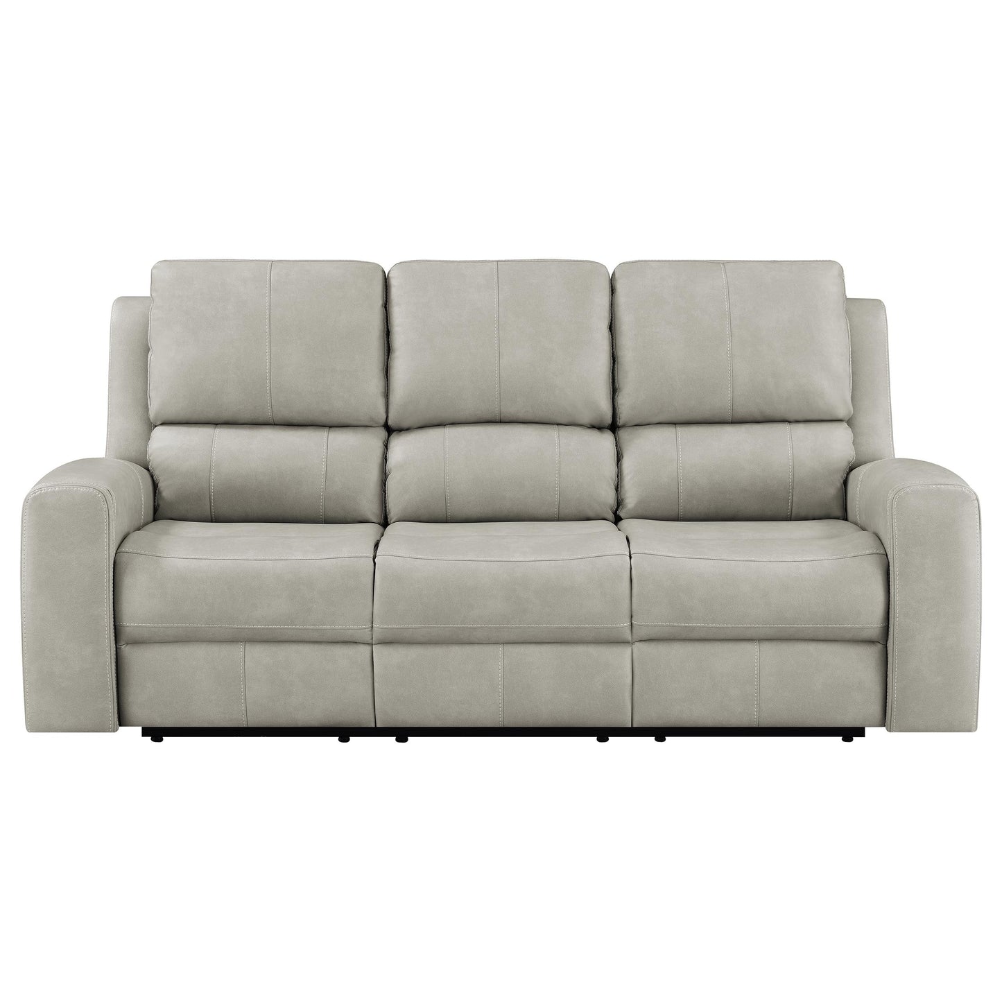 Canapé inclinable triple électrique Brickston gris