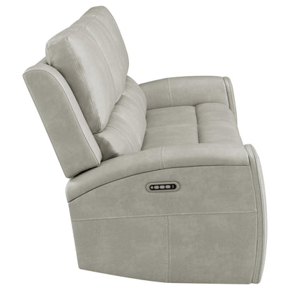 Canapé inclinable triple électrique Brickston gris