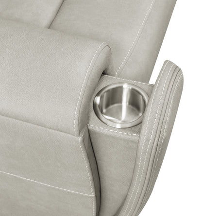 Canapé inclinable triple électrique Brickston gris
