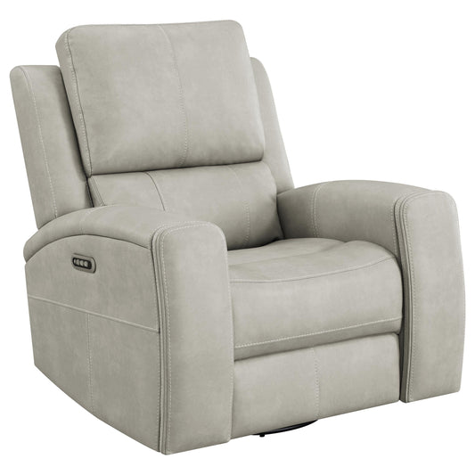 Fauteuil inclinable pivotant triple puissance Brickston, gris