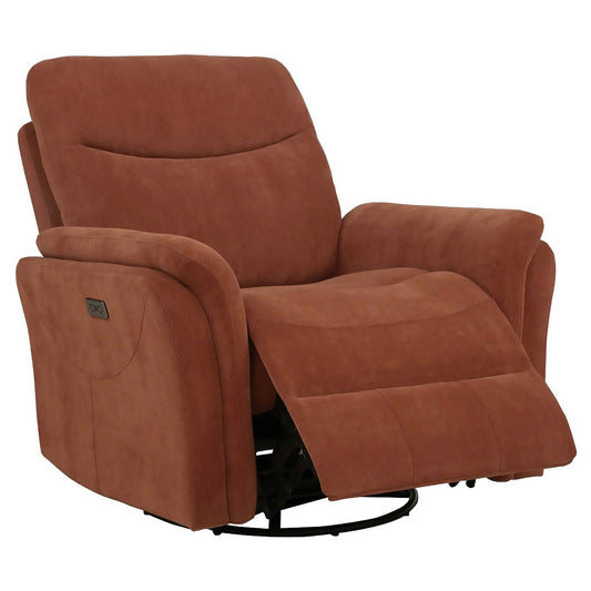 Fauteuil inclinable pivotant électrique rembourré Adler rouille
