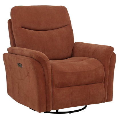 Fauteuil inclinable pivotant électrique rembourré Adler rouille