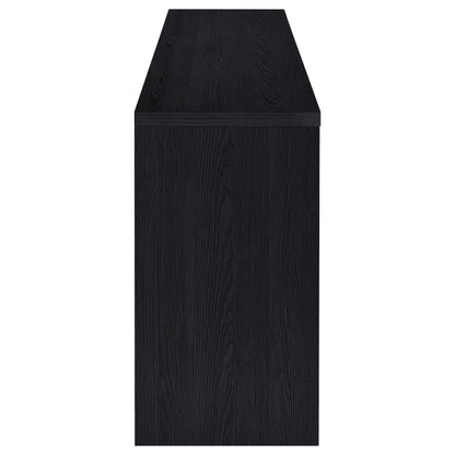 Meuble TV 4 portes Denison 79 pouces, console multimédia, noir