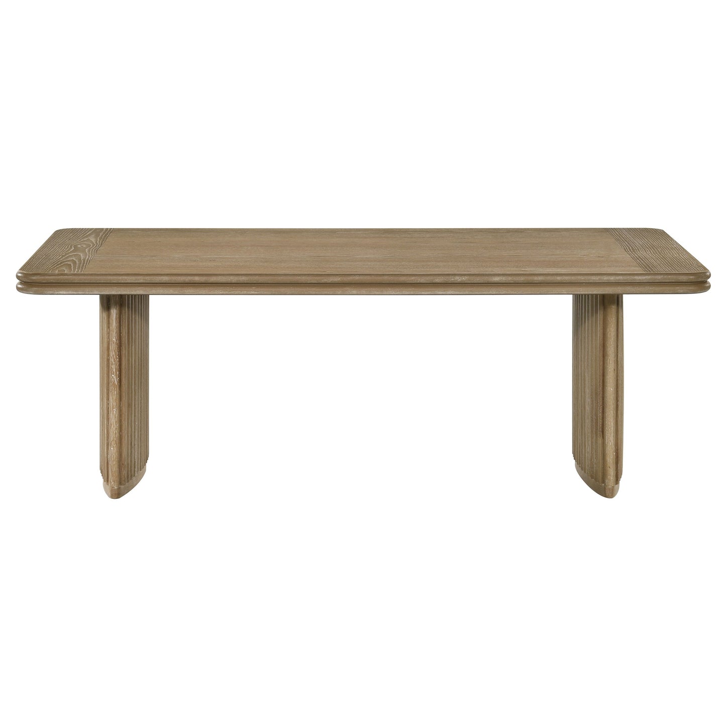 Table basse rectangulaire en bois Adina, marron clair vieilli
