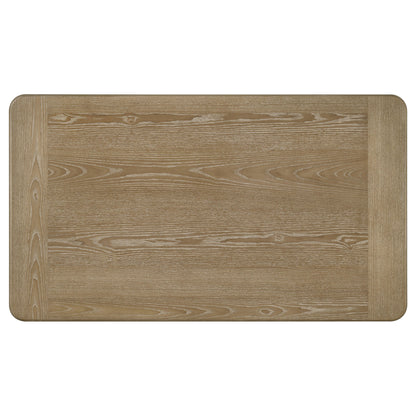 Table basse rectangulaire en bois Adina, marron clair vieilli